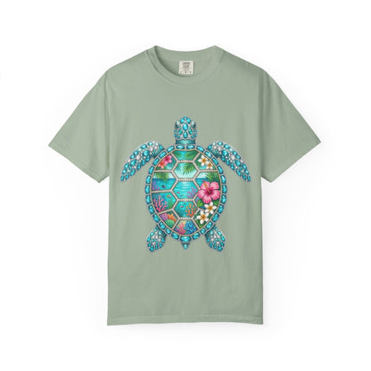 Sea Turtle Floral T-Shirt — Tropical Hawaiian
