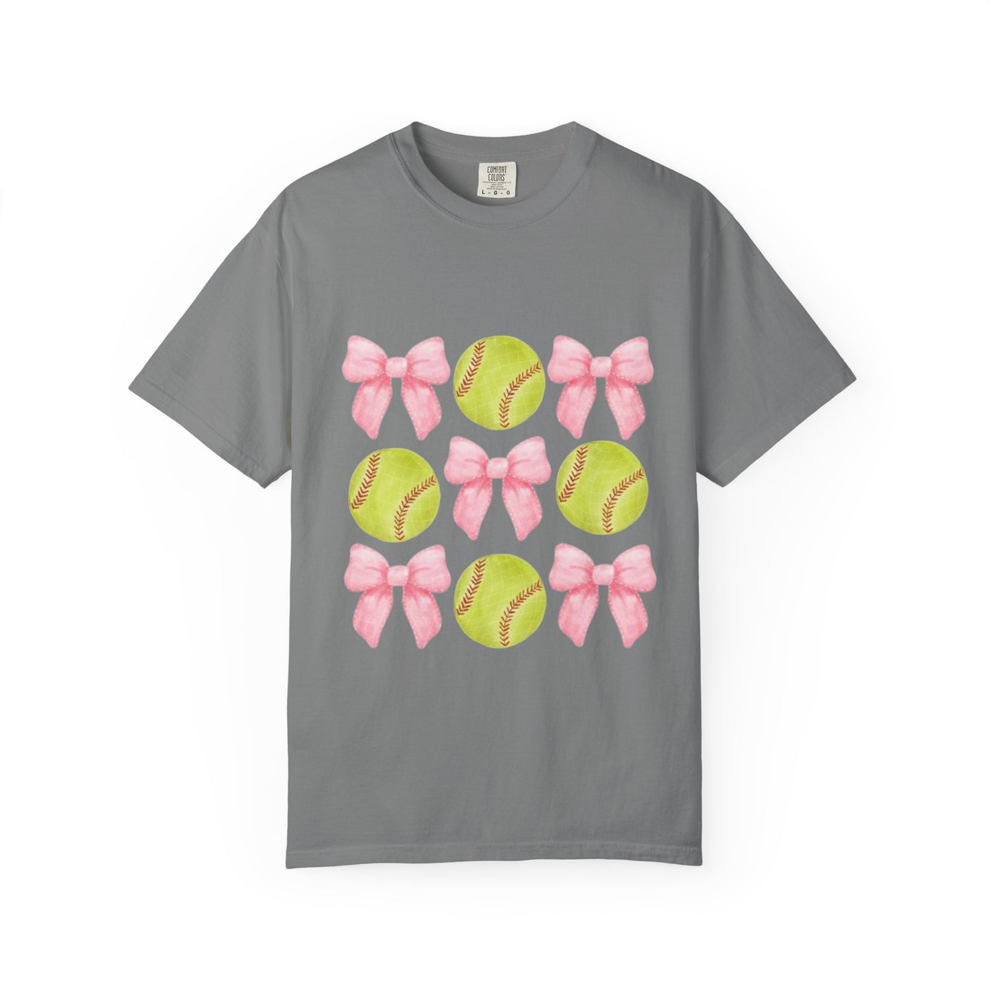 Softball & Pink Bows T-Shirt