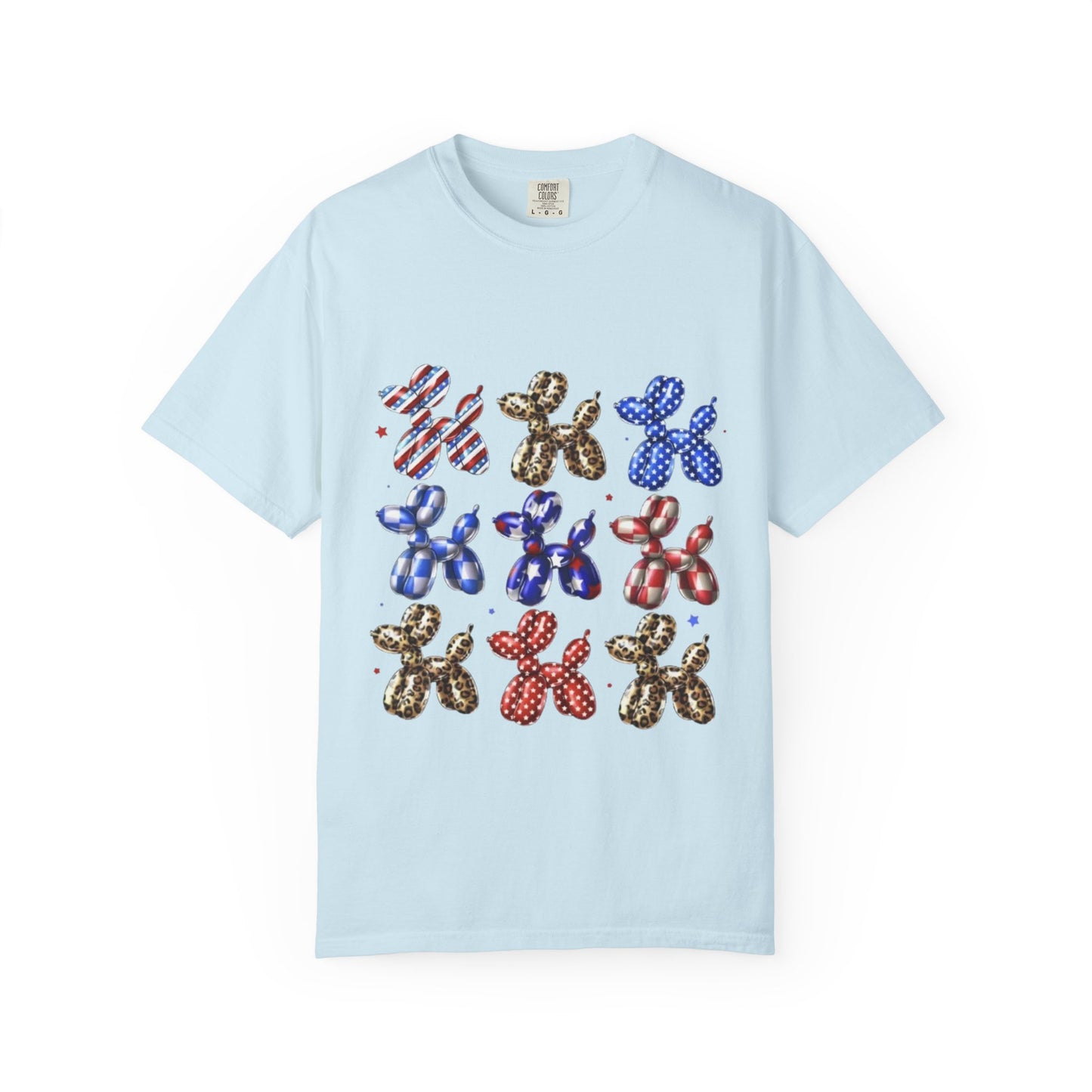 Patriotic Balloon Dog Graphic T-Shirt