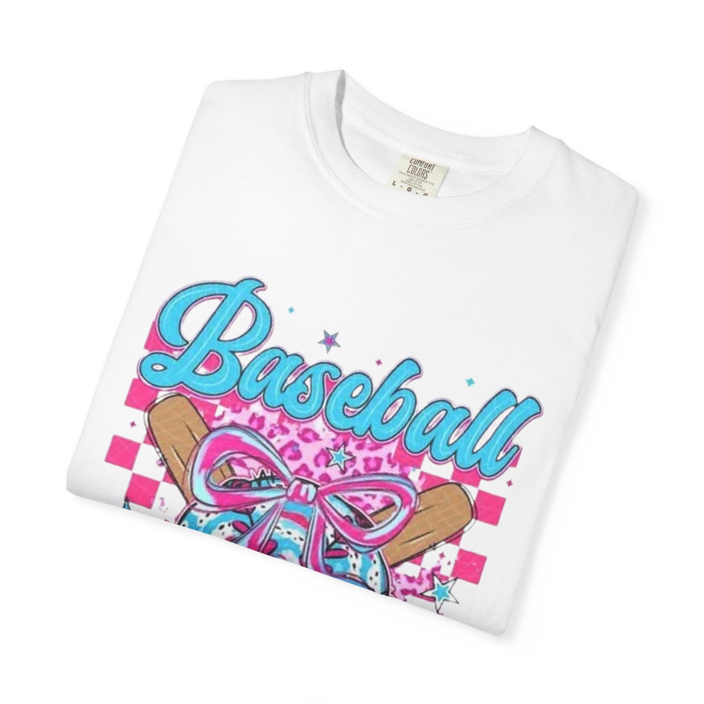 Baseball Mama T-Shirt — Pink & Blue Graphic Tee