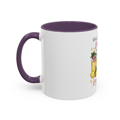 When Life Gives You Lemons Lemonade Accent Coffee Mug – Fresh Squeezed Citrus Gift