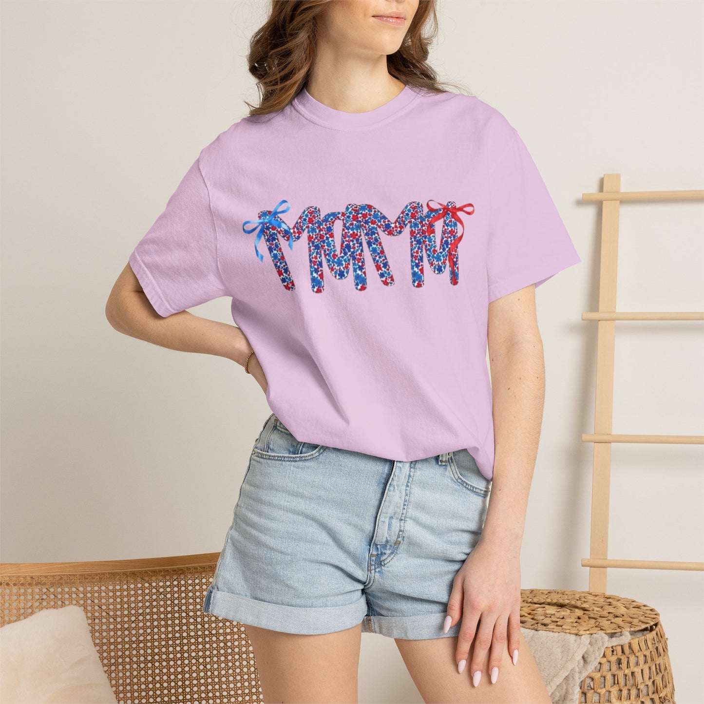 Patriotic Flip-Flop Graphic T-Shirt — Red, White & Blue Summer Tee