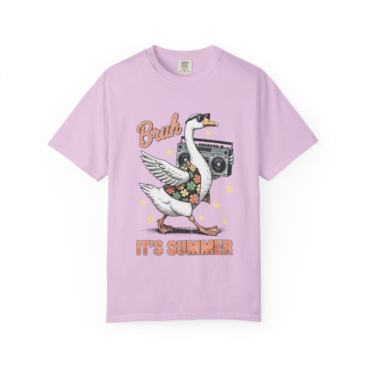 Goose Graphic Tee — "Bruh It’s Summer"