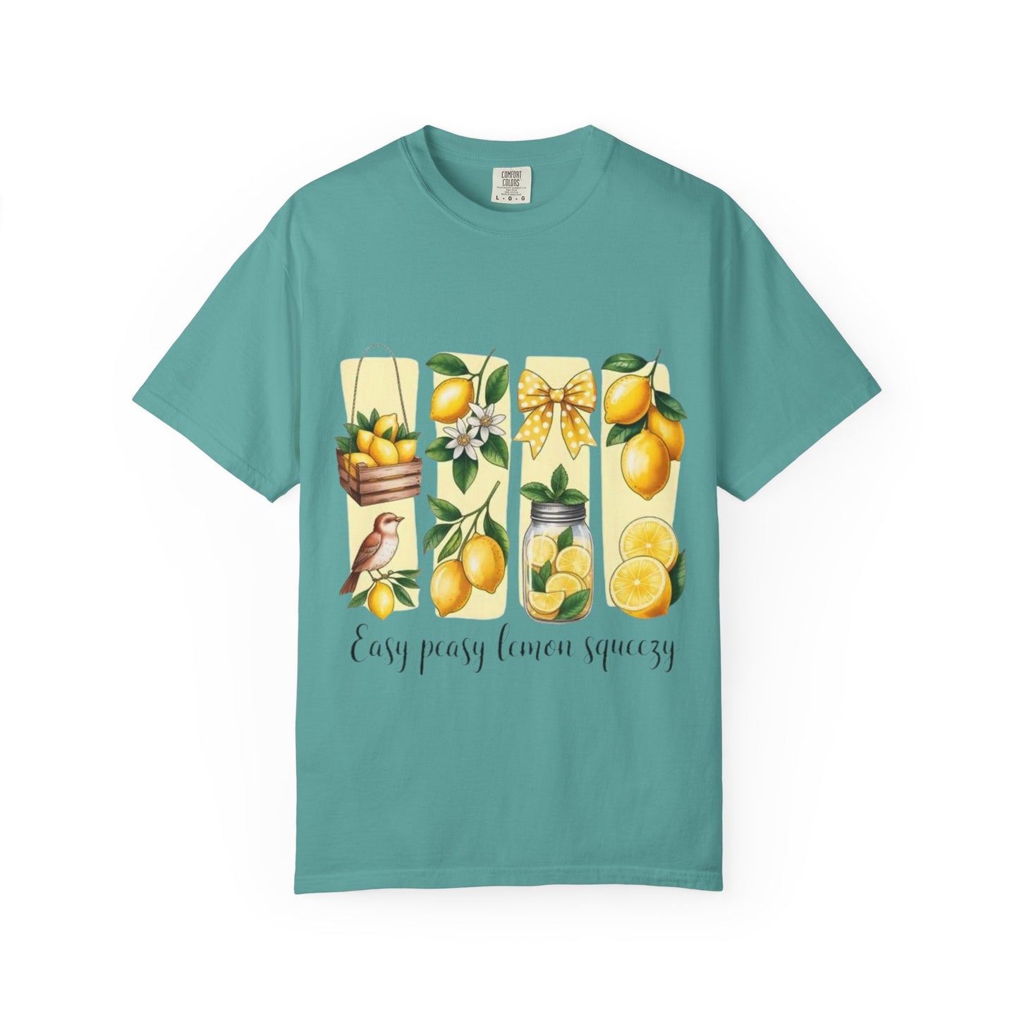 Lemon Garden T-Shirt — "Easy Peasy Lemon Squeezy" Summer Citrus Tee