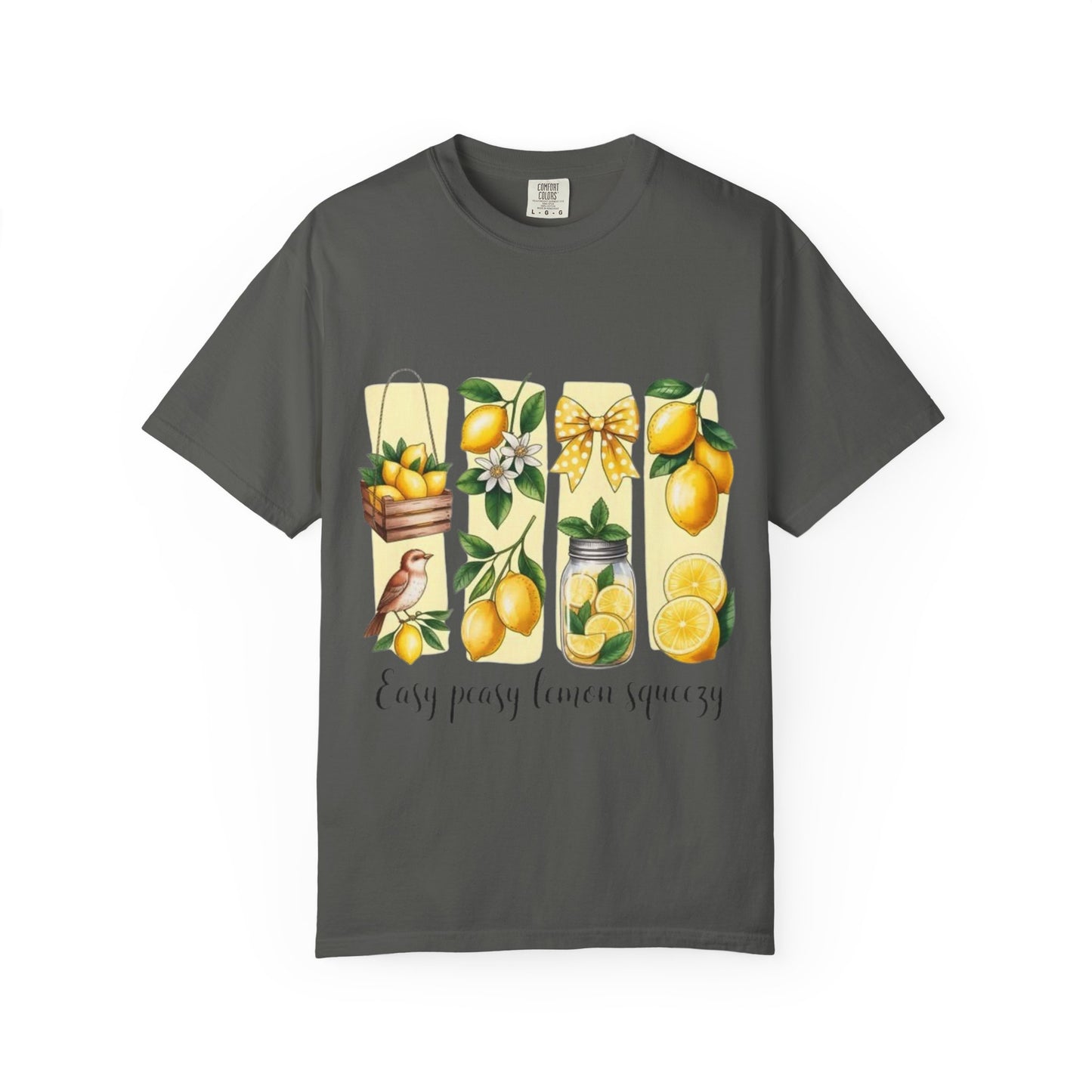 Lemon Garden T-Shirt — "Easy Peasy Lemon Squeezy" Summer Citrus Tee