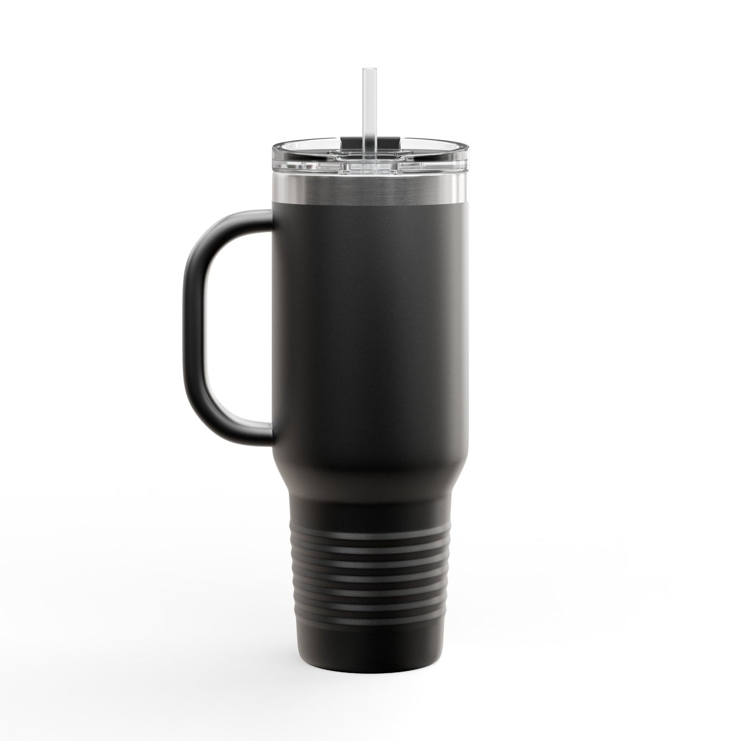 Softball Lightning 40oz Insulated Travel Mug – Checkered Bolt Design