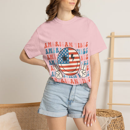 American Vibes Retro Flag T-Shirt