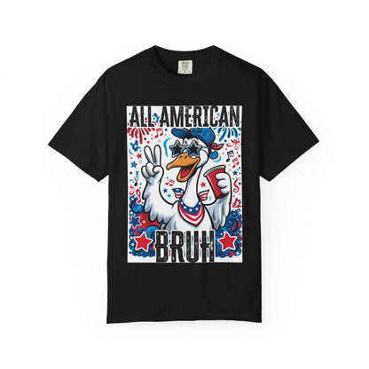 All American Bruh Duck Graphic T-Shirt — Patriotic 4th of July Tee