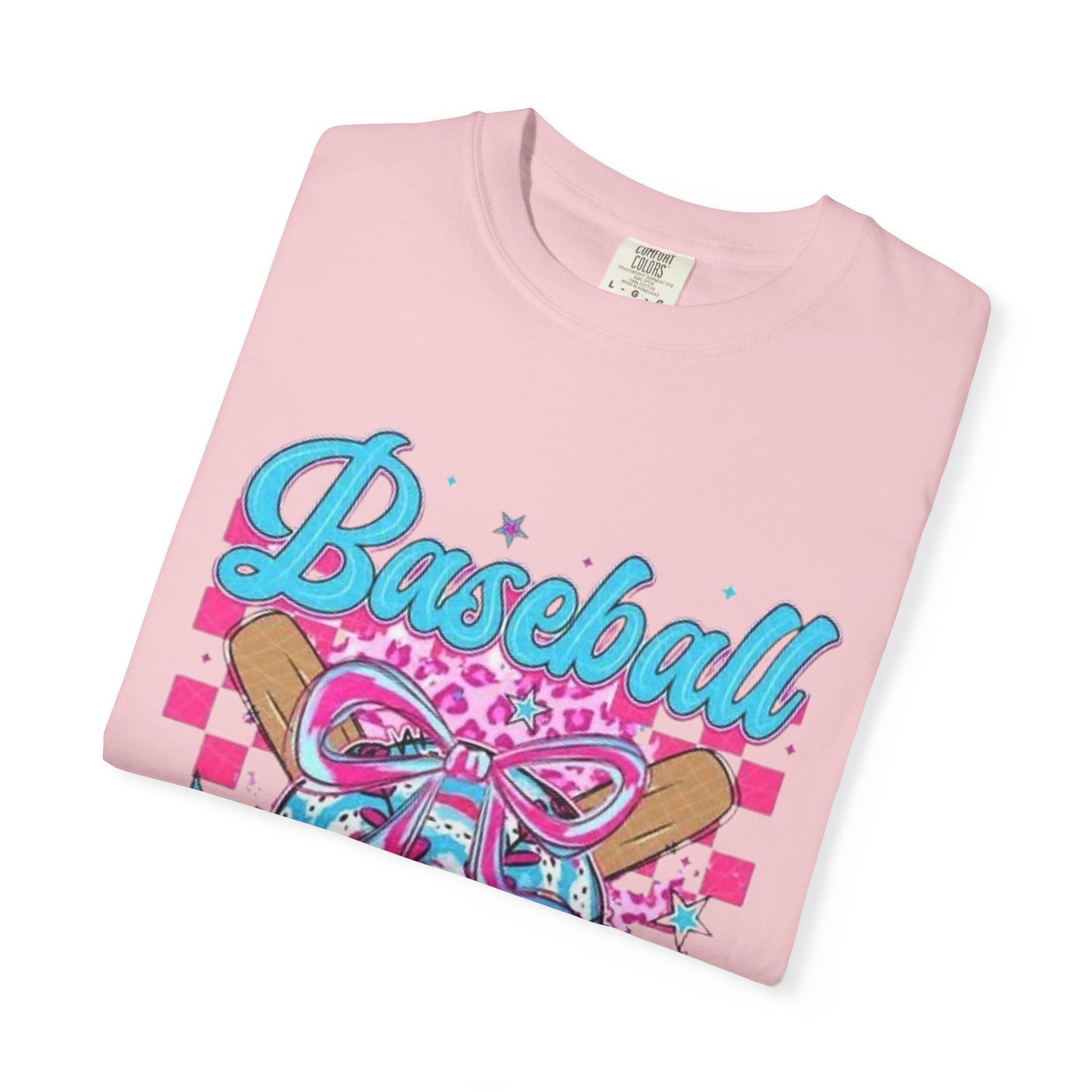 Baseball Mama T-Shirt — Pink & Blue Graphic Tee