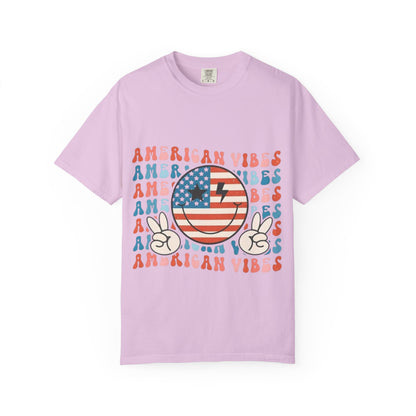 American Vibes Retro Flag T-Shirt