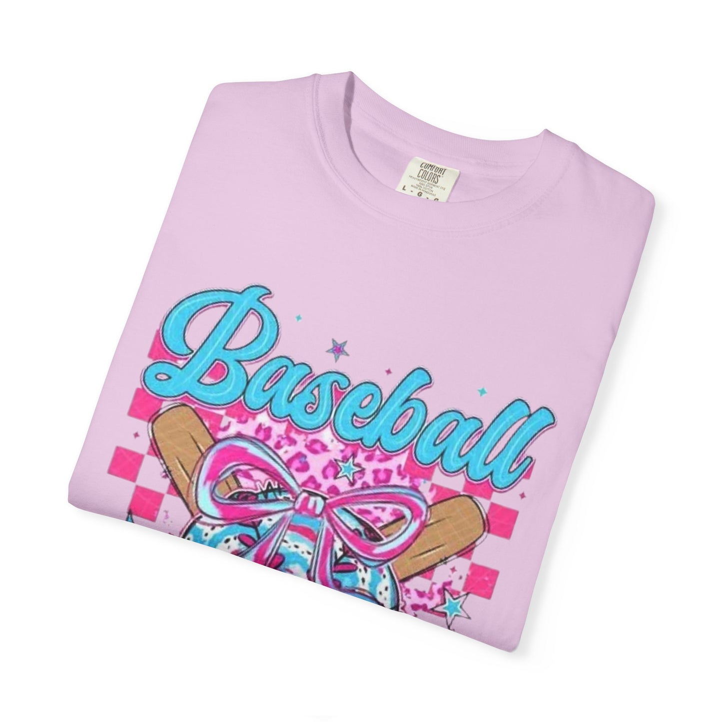Baseball Mama T-Shirt — Pink & Blue Graphic Tee