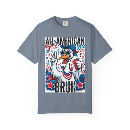 All American Bruh Duck Graphic T-Shirt — Patriotic 4th of July Tee