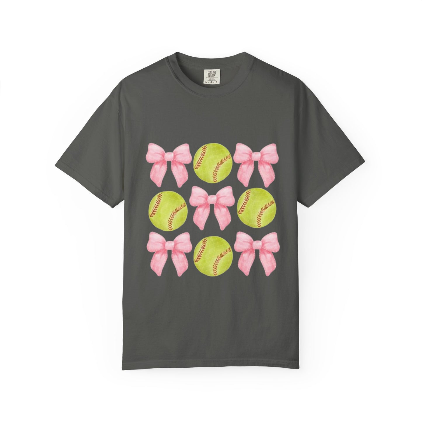 Softball & Pink Bows T-Shirt