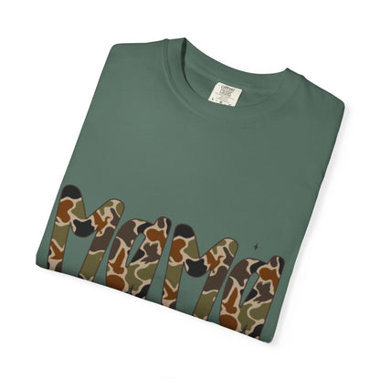 Mama Camo Bow T-Shirt — Military Print Mom Tee for Mother's Day & Everyday