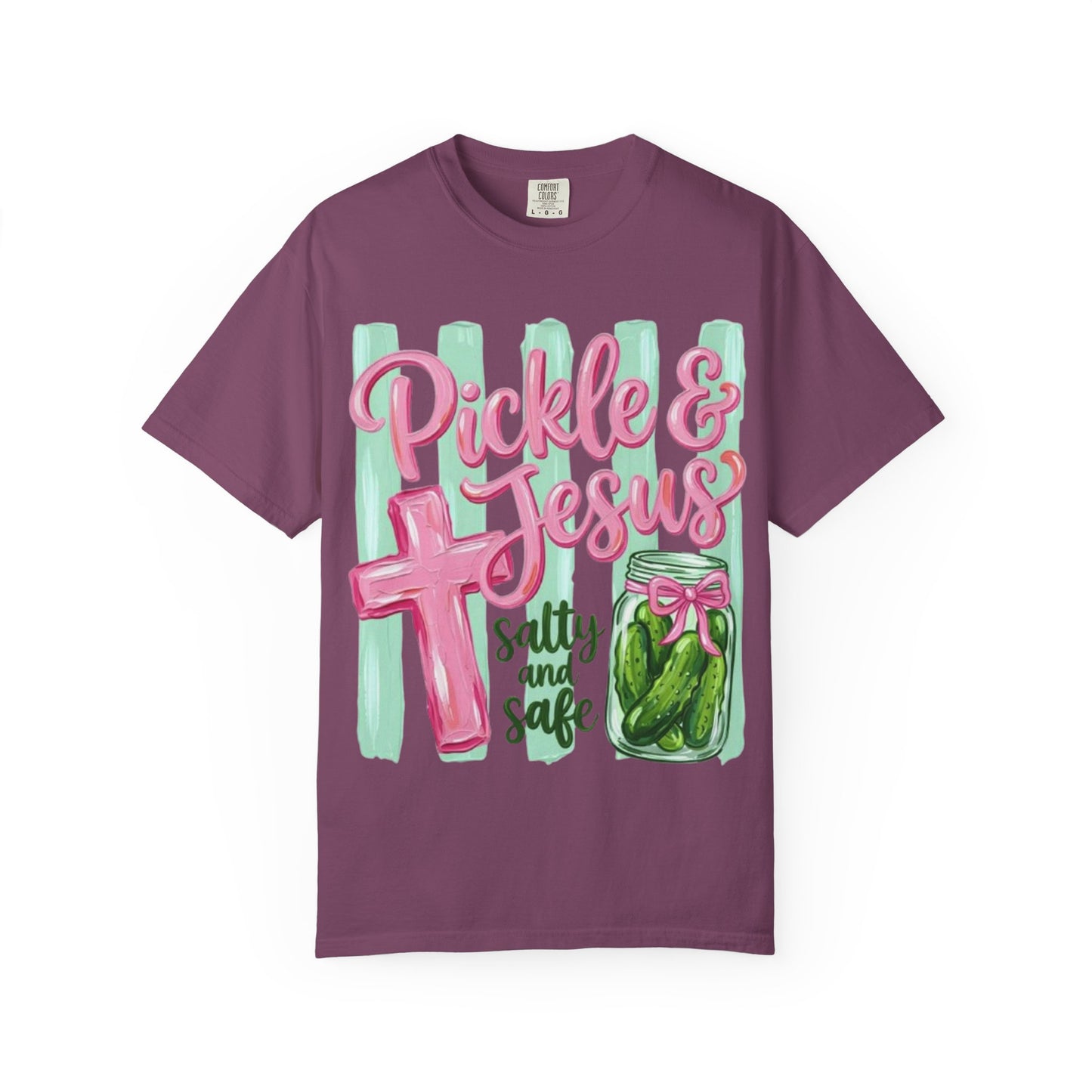 Pickle & Jesus T‑Shirt — Salty and Safe Christian Graphic Tee