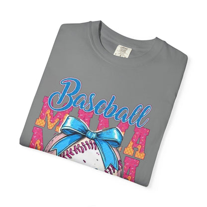 Baseball Mama T-Shirt — Cute Drip Baseball Design with Bow