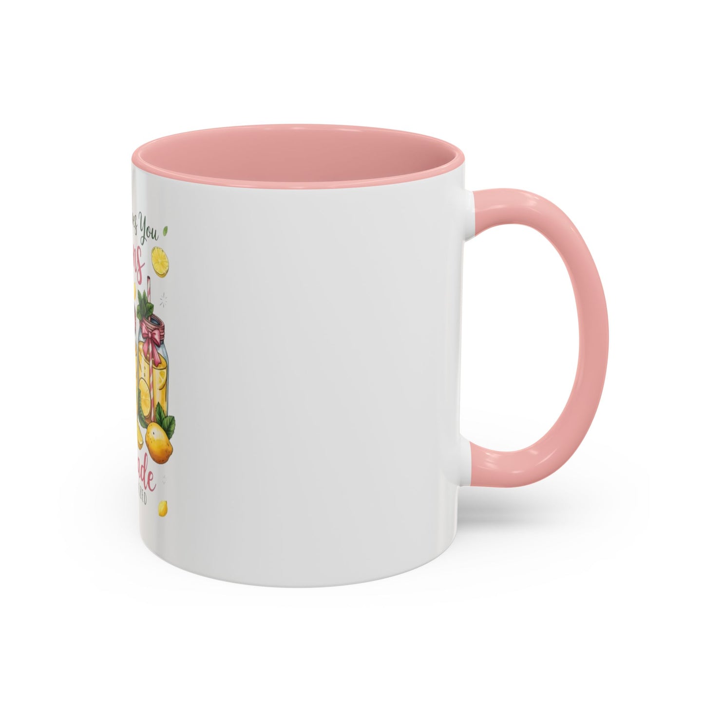 When Life Gives You Lemons Lemonade Accent Coffee Mug – Fresh Squeezed Citrus Gift