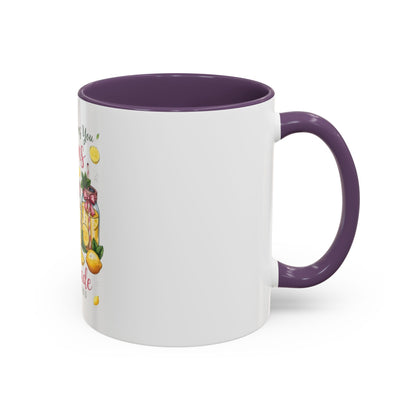 When Life Gives You Lemons Lemonade Accent Coffee Mug – Fresh Squeezed Citrus Gift