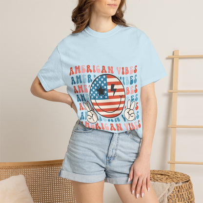 American Vibes Retro Flag T-Shirt