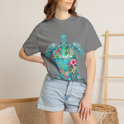 Sea Turtle Floral T-Shirt — Tropical Hawaiian