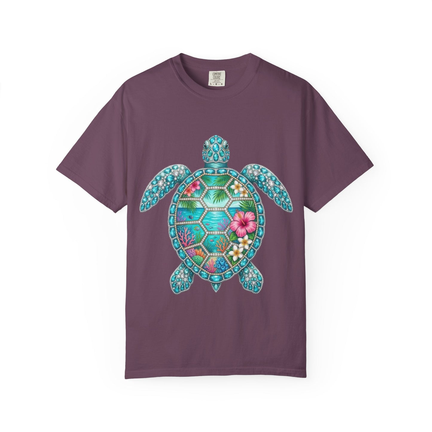 Sea Turtle Floral T-Shirt — Tropical Hawaiian