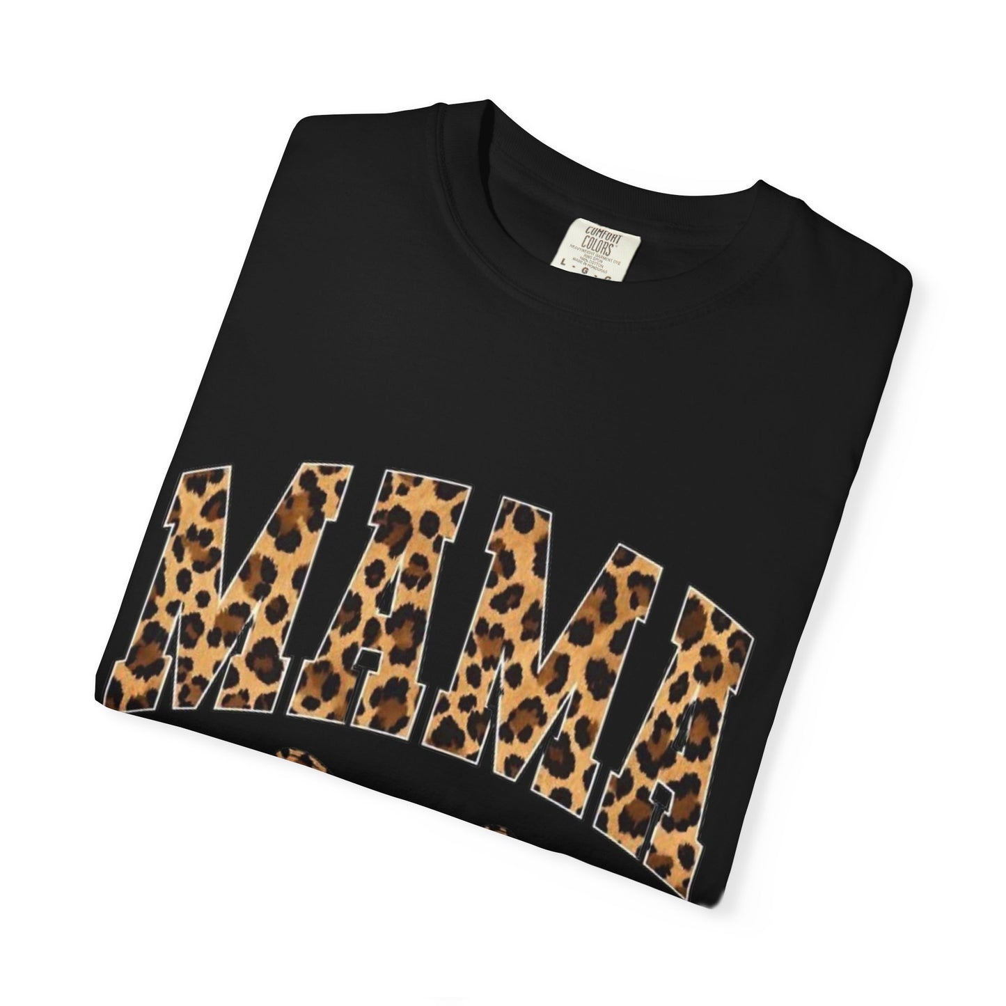 Mama Leopard Print T-Shirt — Cheeta Bow Graphic Tee for Moms