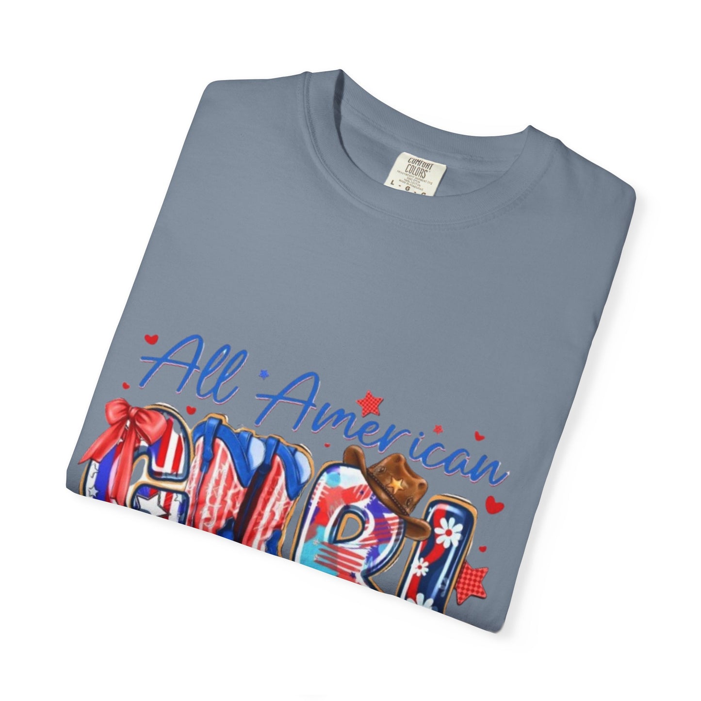 All American Girl T-Shirt – Patriotic 4th of July Graphic Tee