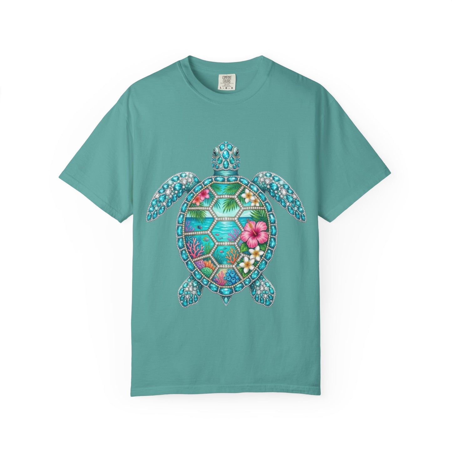Sea Turtle Floral T-Shirt — Tropical Hawaiian