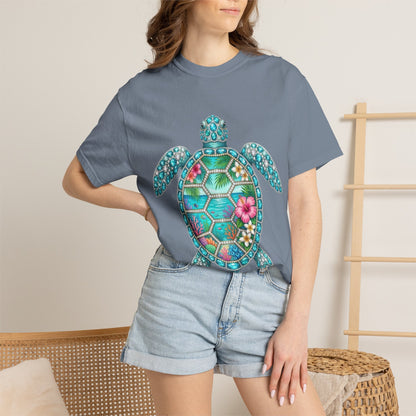 Sea Turtle Floral T-Shirt — Tropical Hawaiian