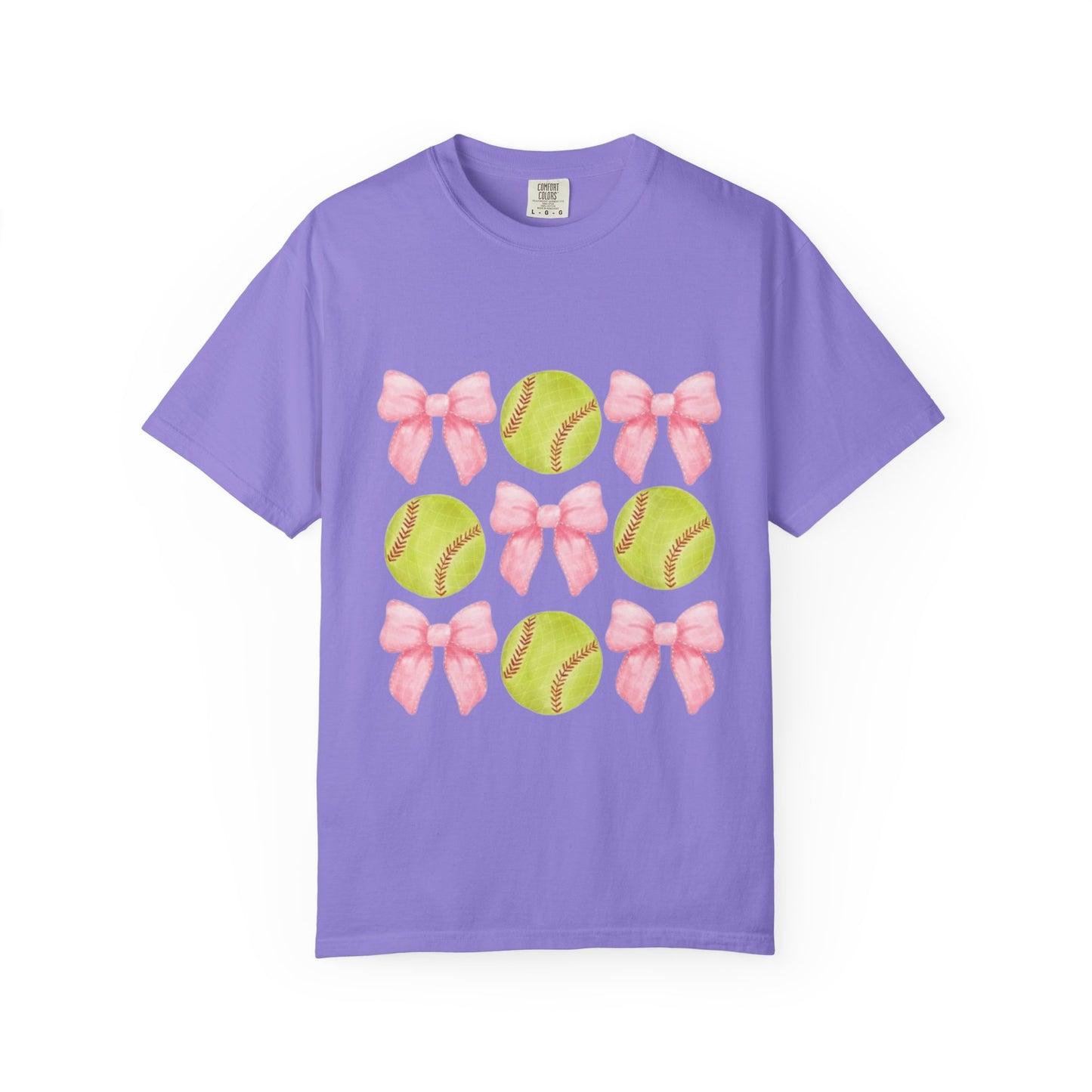 Softball & Pink Bows T-Shirt