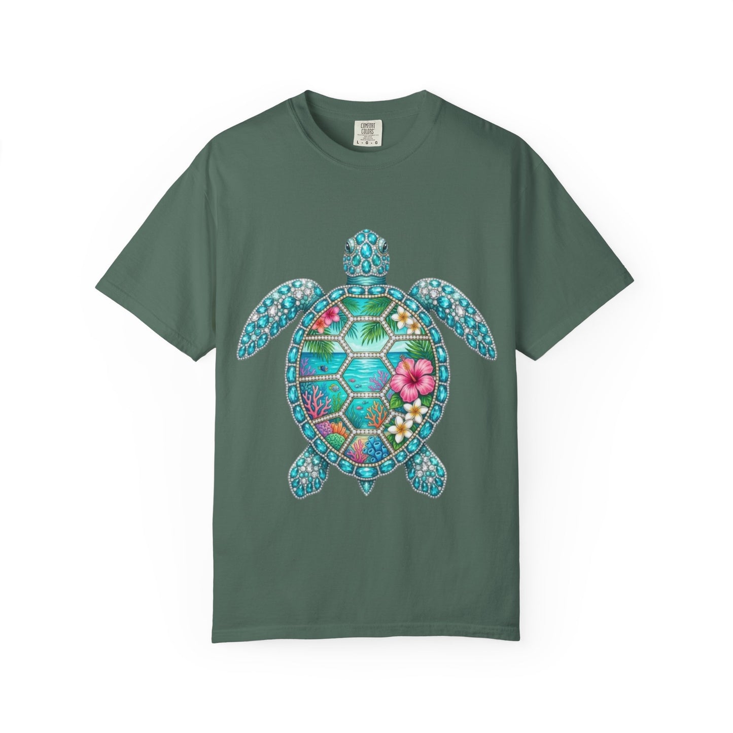 Sea Turtle Floral T-Shirt — Tropical Hawaiian