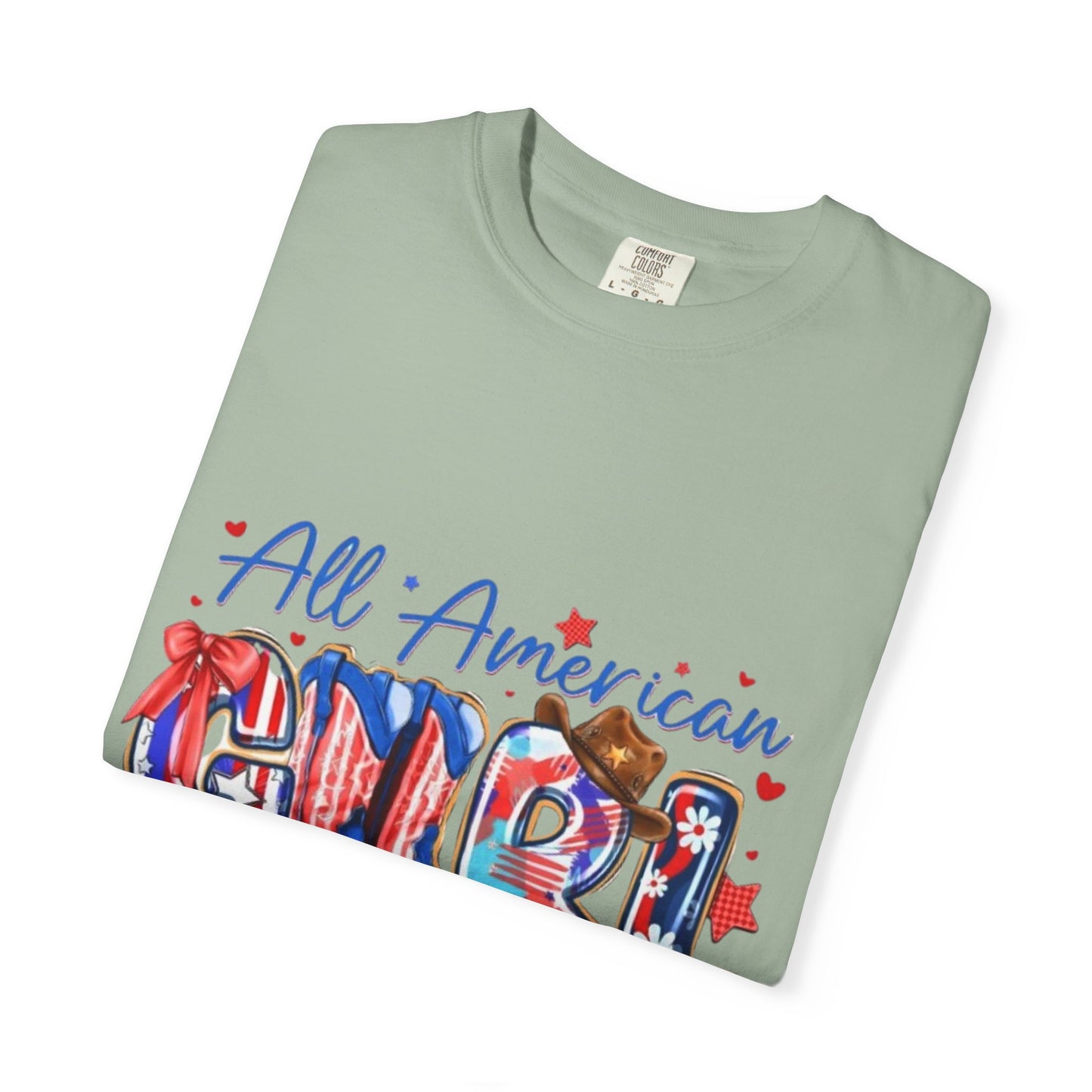 All American Girl T-Shirt – Patriotic 4th of July Graphic Tee