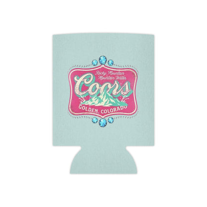 Can Cooler — Coors Golden, Colorado Retro Mountain Logo Koozie