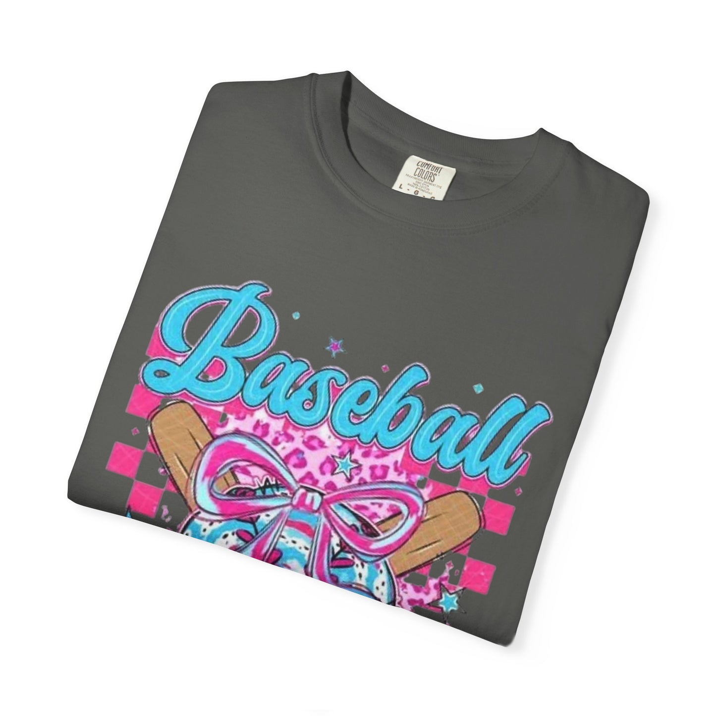 Baseball Mama T-Shirt — Pink & Blue Graphic Tee