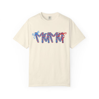 Patriotic Flip-Flop Graphic T-Shirt — Red, White & Blue Summer Tee