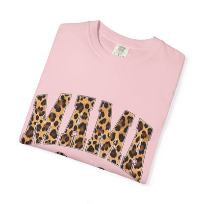 Mama Leopard Print T-Shirt — Cheeta Bow Graphic Tee for Moms