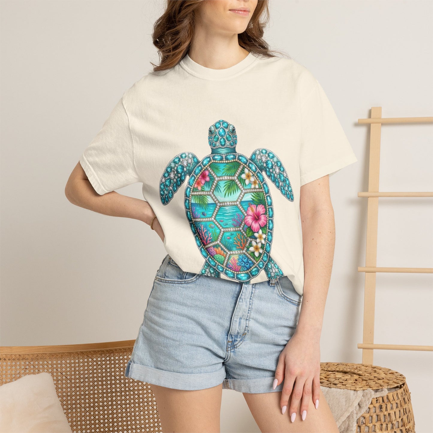 Sea Turtle Floral T-Shirt — Tropical Hawaiian