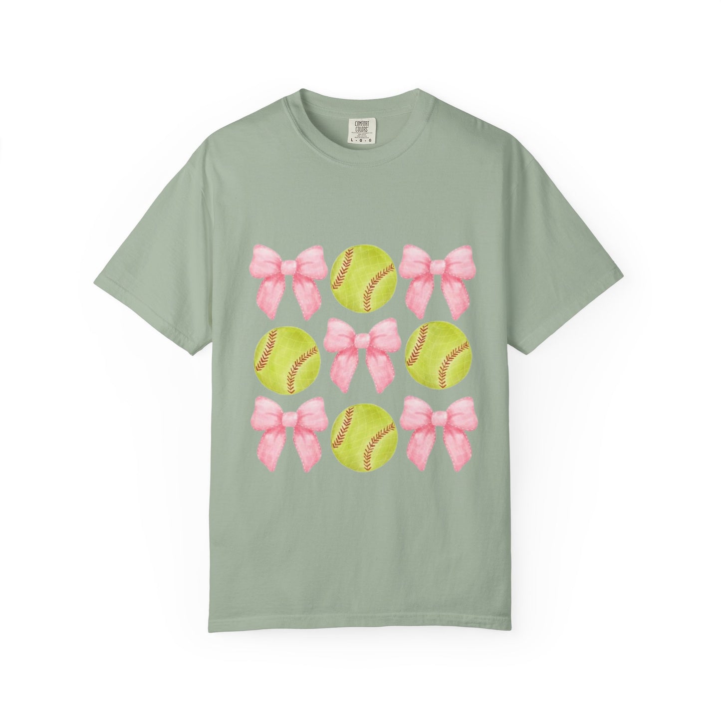 Softball & Pink Bows T-Shirt