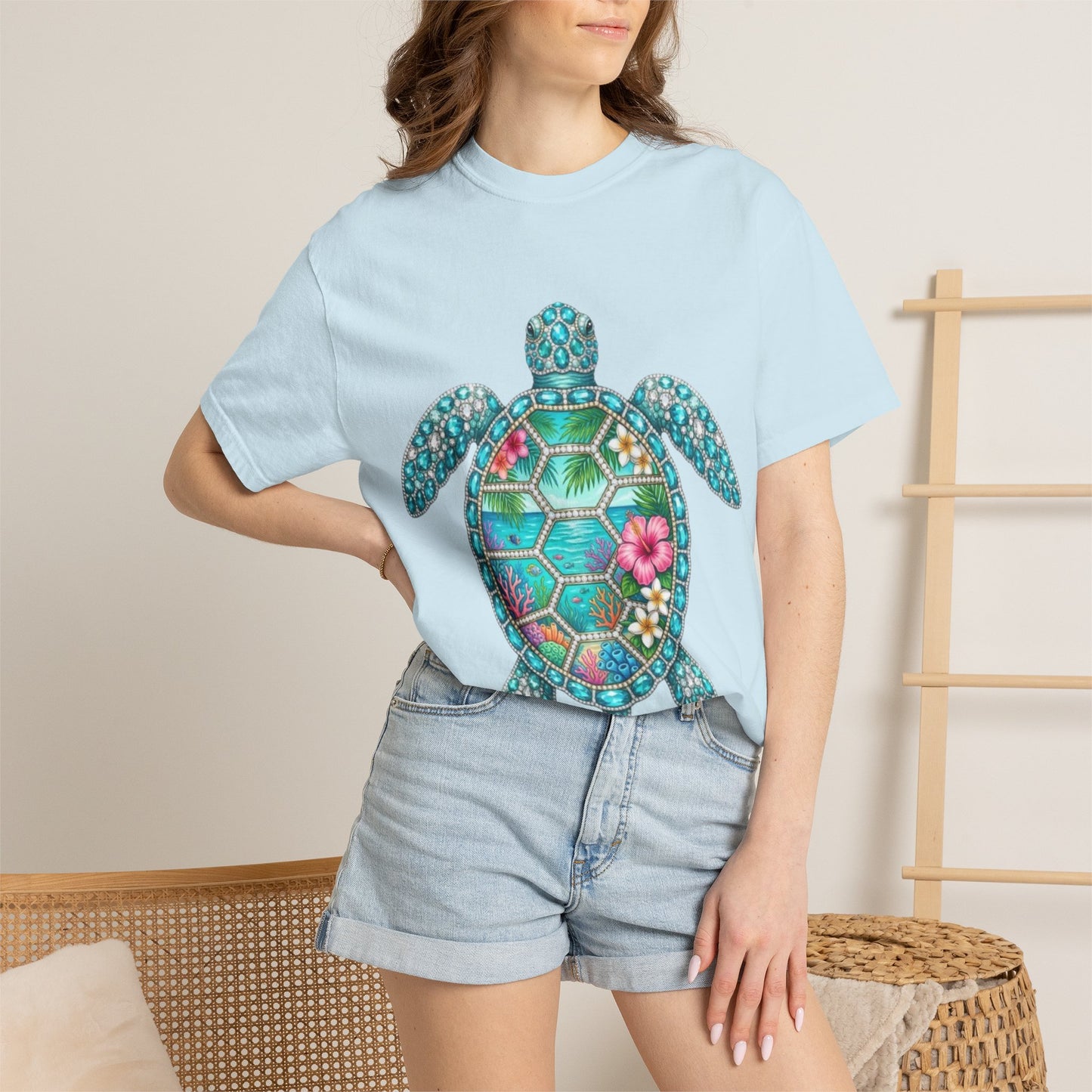 Sea Turtle Floral T-Shirt — Tropical Hawaiian
