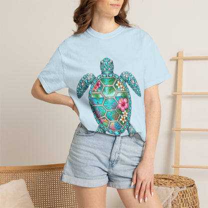 Sea Turtle Floral T-Shirt — Tropical Hawaiian