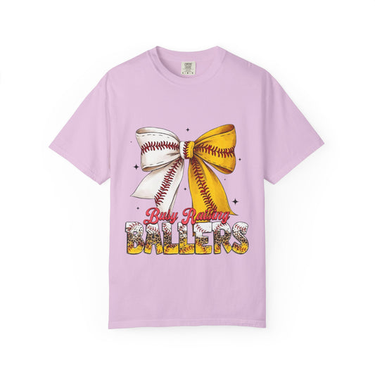Softball Bow 'Baby Roaring Ballers' Graphic Tee