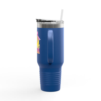 40oz Insulated Travel Mug — Summer Mama Lemonade Design
