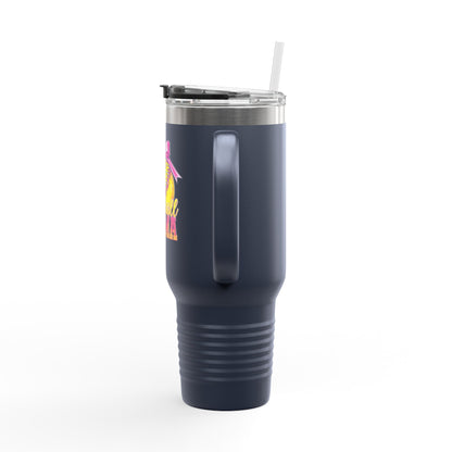 40oz Insulated Travel Mug — Summer Mama Lemonade Design