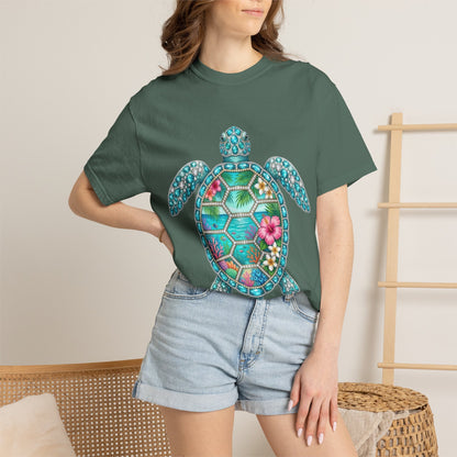 Sea Turtle Floral T-Shirt — Tropical Hawaiian