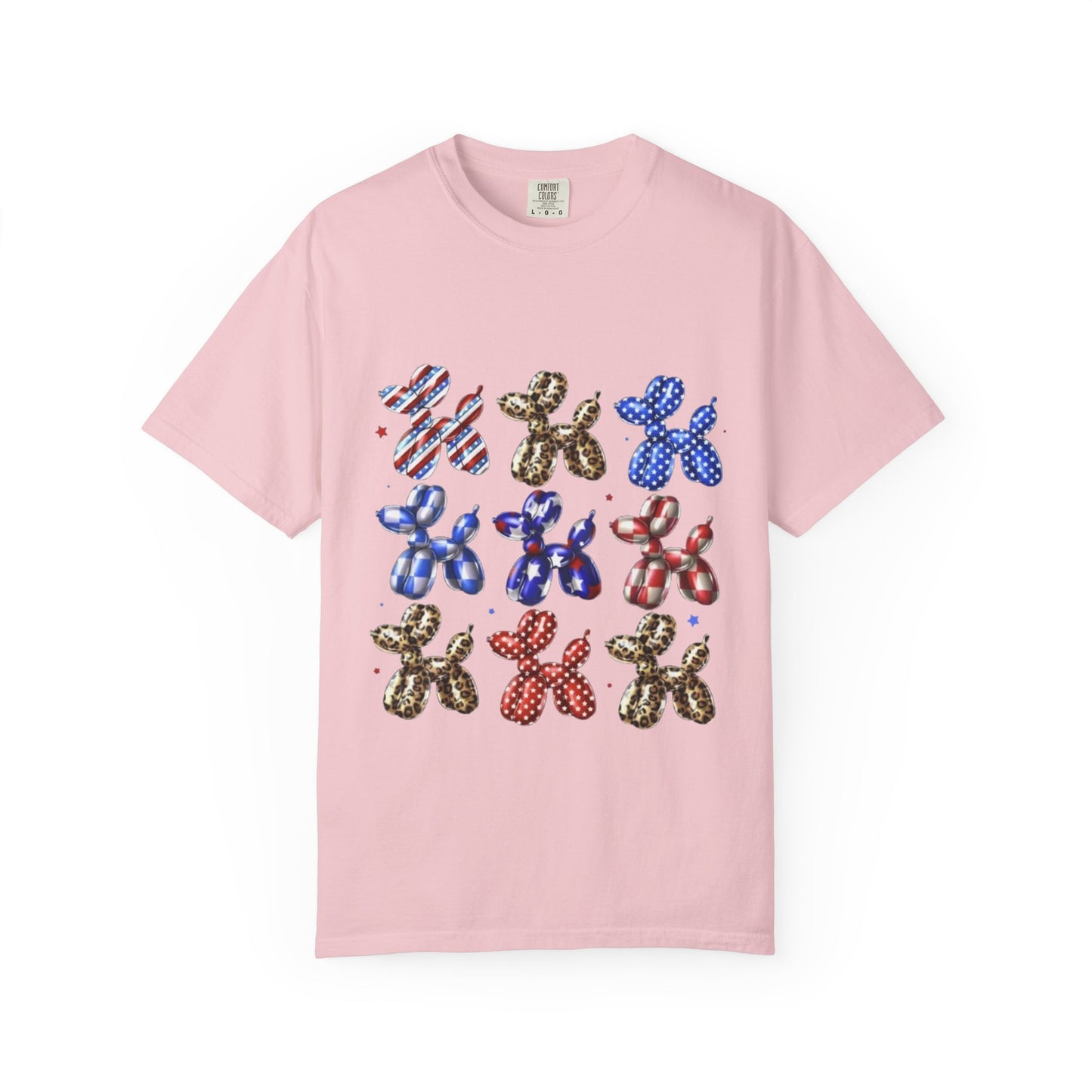 Patriotic Balloon Dog Graphic T-Shirt