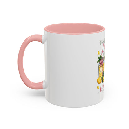 When Life Gives You Lemons Lemonade Accent Coffee Mug – Fresh Squeezed Citrus Gift