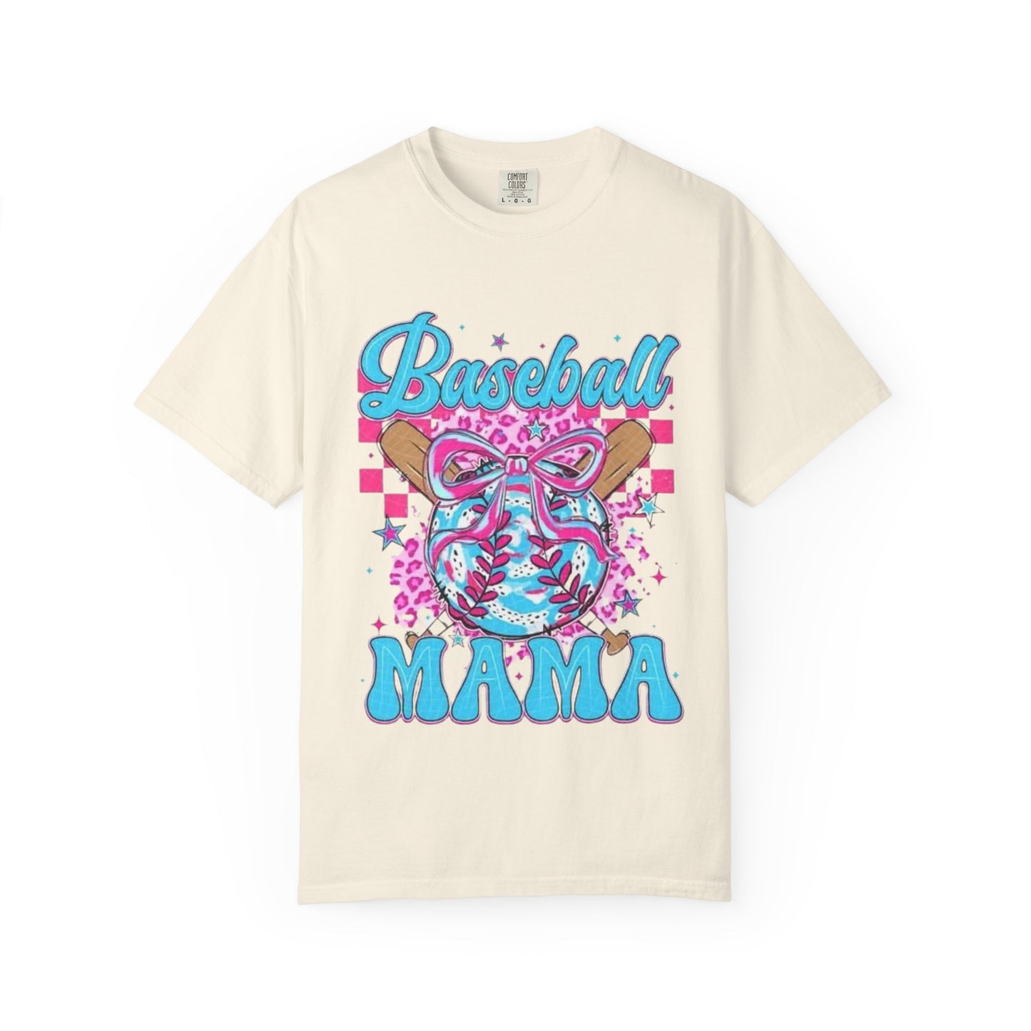 Baseball Mama T-Shirt — Pink & Blue Graphic Tee