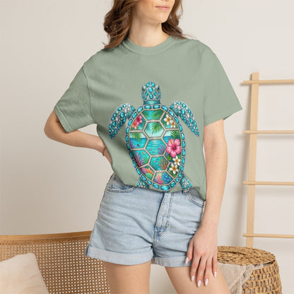 Sea Turtle Floral T-Shirt — Tropical Hawaiian