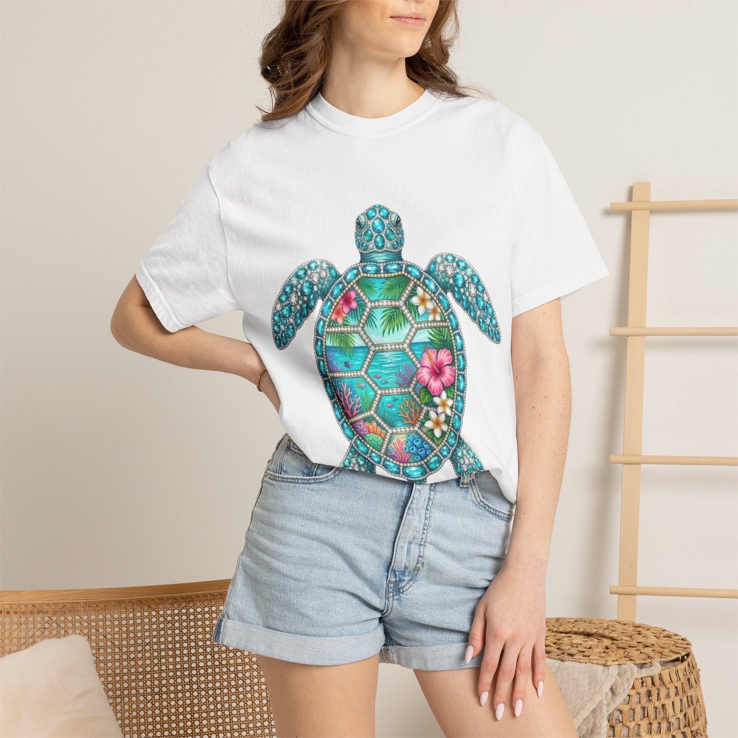 Sea Turtle Floral T-Shirt — Tropical Hawaiian