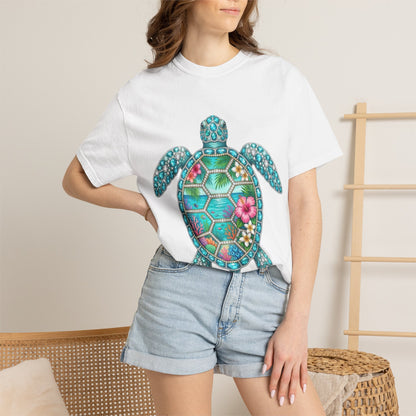 Sea Turtle Floral T-Shirt — Tropical Hawaiian